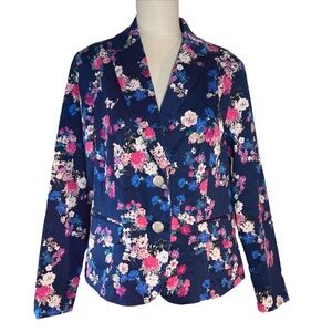 torrid Dark Floral Blazer Size 1X Whimsigoth Fairy Grunge Dark Romantic …